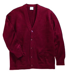 Sweater w/ pockets V- Neck -Including embroidered School Logo-UNISEX-YOUTH-ALL GRADES