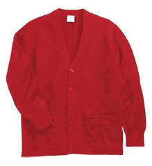 Winter/Fall-Sweater w/ pockets v- neck-ADULT- Unisex- with  Embroidered School Logo