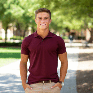 POLO-cool tek-performance-Short Sleeve-Unisex-ADULT SIZE with School logo - GRADES 1st -12th Grades