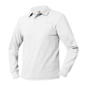 POLO- Pique Knit - L/s  sleeve- no Logo -Unisex-ADULT