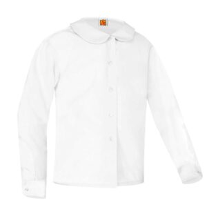 Blouse- LONG Sleeve- Peter Pan style -No Logo