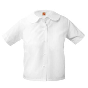 BLOUSE- No Logo - Short Sleeve- Peter Pan style