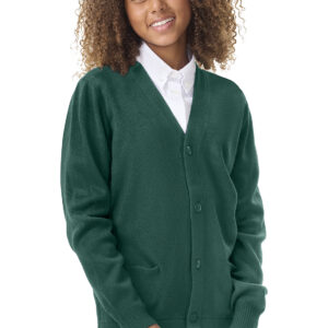 Youth Sweater w/ pockets v- neck-NO LOGO