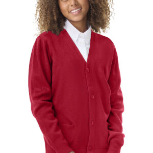 Youth Sweater w/ pockets v- neck-NO LOGO