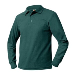 Polo-Pique knit -with emb School Logo-L/S-GRADES -DRC - K  REGULAR DRESS