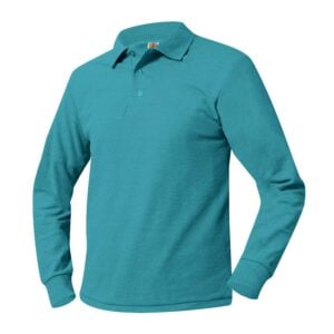 POLO- Pique Knit Polo L/S  sleeve- no Logo -Unisex-ADULT