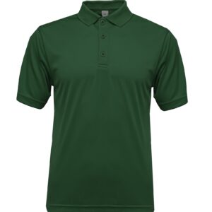 POLO-100% polyester -Unisex-SHORT SLEEVE-Darkk Green