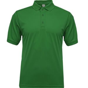 POLO-100% polyester -Unisex-SHORT SLEEVE-Kelly Green