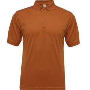 POLO-100% polyester -Unisex-SHORT SLEEVE- Texas Orange