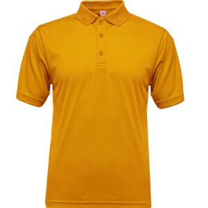 POLO-100% polyester -Unisex-SHORT SLEEVE-GOLD