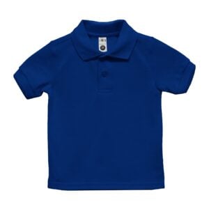 Knit POLO S/Sleeve -NO logo embroidered -TODDLER- 2t-4T- Royal