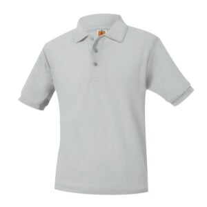 KNIT Polo s/s  sleeve -NO LOGO - "A+ Brand" - GREY